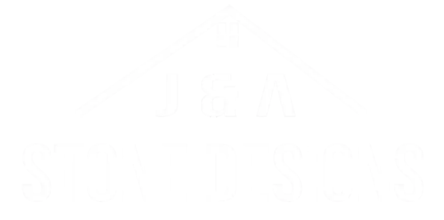 Header logo displaying "J & A Iron Designs" with a distinct triangular top, crafted to seamlessly integrate with Elementor.