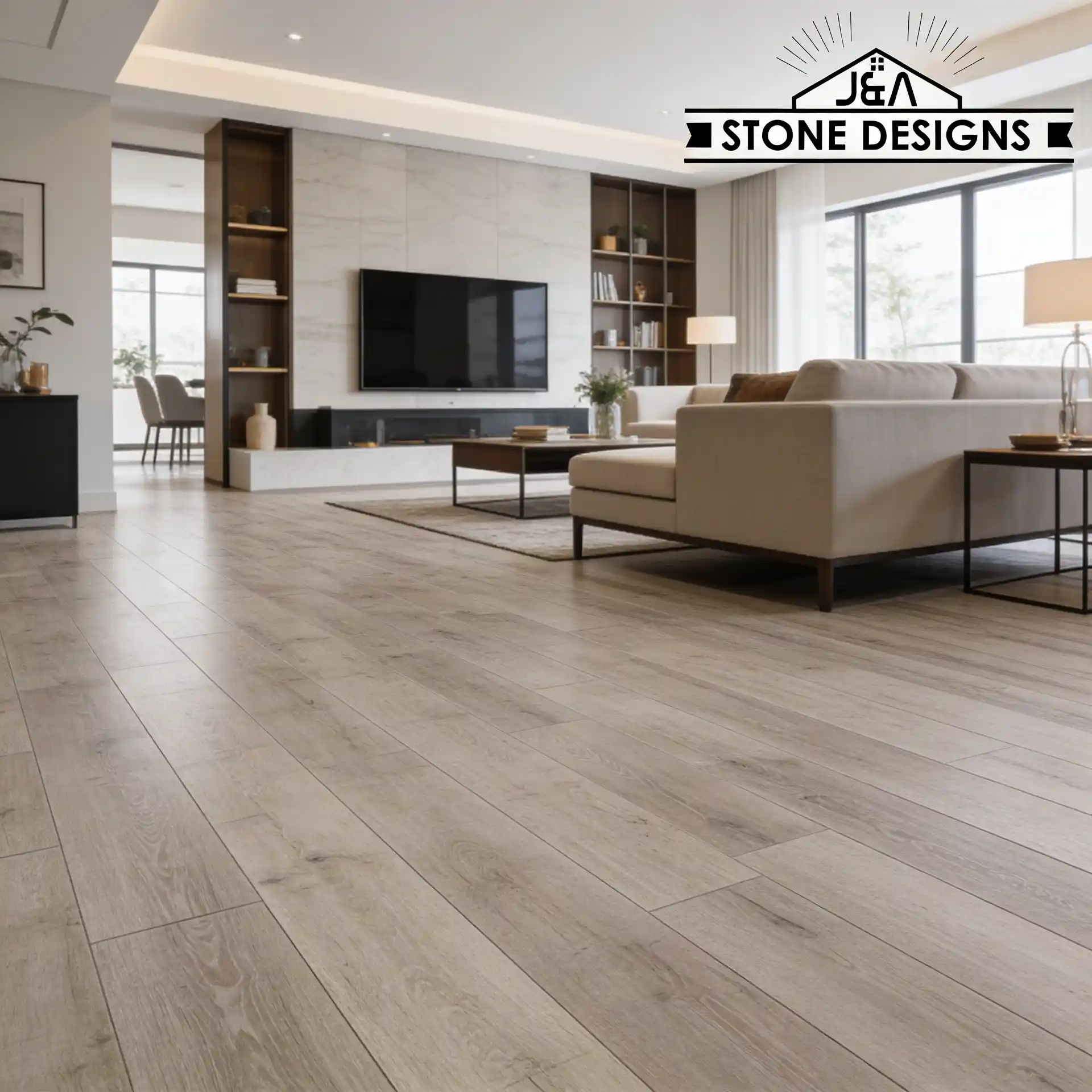 LVP flooring installation by J&A Stone Designs Polk County Florida