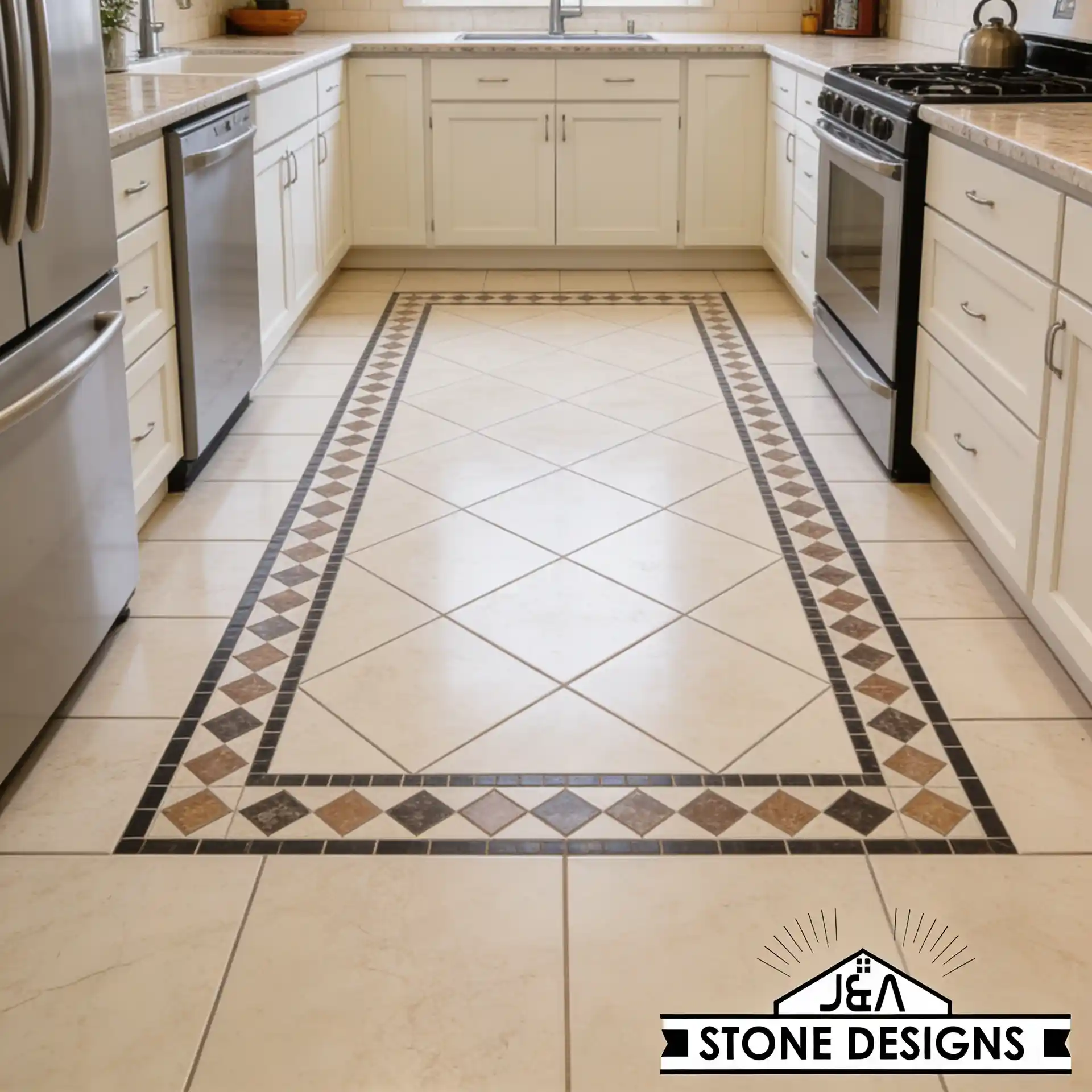 Tile Flooring by J&A Stone Designs